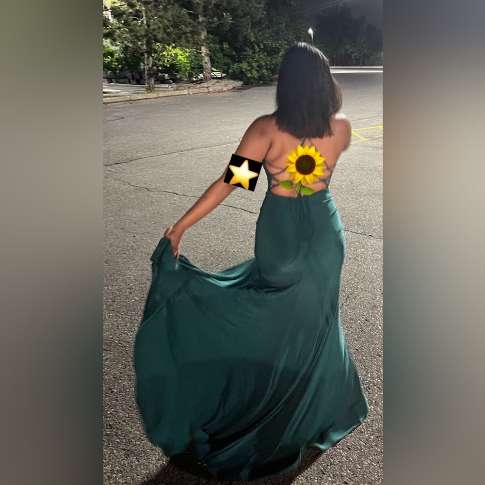 Elegant Bridesmaid Prom Dress with a slit on the side